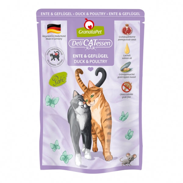 Katzennassfutter – Delicatessen Ente & Geflügel 85 g
