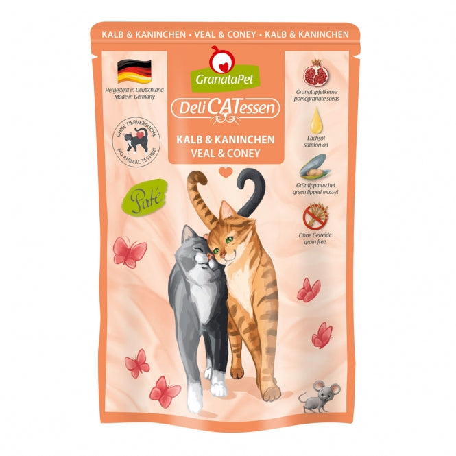 Katzennassfutter – Delicatessen Kalb & Kaninchen 85 g