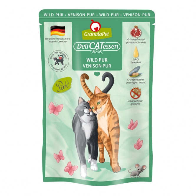 Katzennassfutter – Delicatessen Wild PUR 85 g