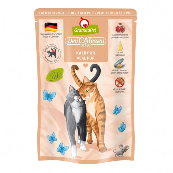 Katzennassfutter – Delicatessen Kalb PUR 85 g