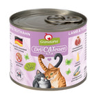 Katzennassfutter – Delicatessen Dose Lamm & Truthahn, 6er Pack