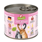 Katzennassfutter – Delicatessen Dose Lachs & Meeresfrüchte, 6er Pack