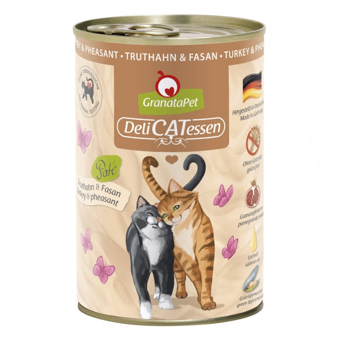 Katzennassfutter – Delicatessen Dose Truthahn & Fasan, 6er Pack – Bild 2