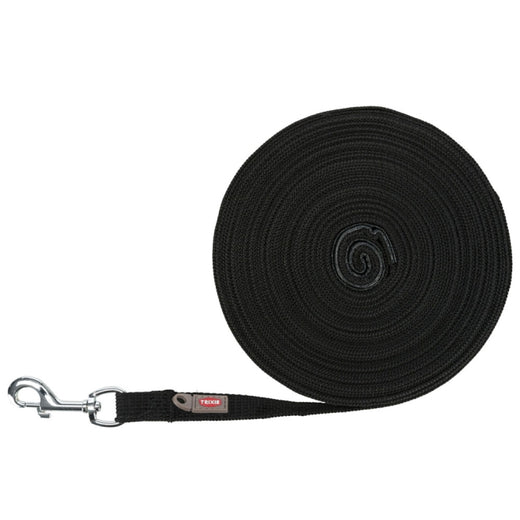 Schleppleine für Hunde – 15 m / 20 mm, schwarz