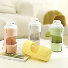 2-in-1 Pet Travel Water Bottle with Food Container-1