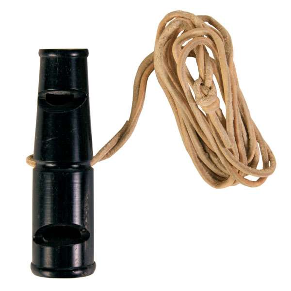 Büffelhornpfeife für Hunde – doppeltönige 6 cm