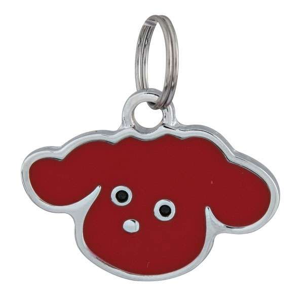 Schmuck-Adressanhänger – Hundekopf