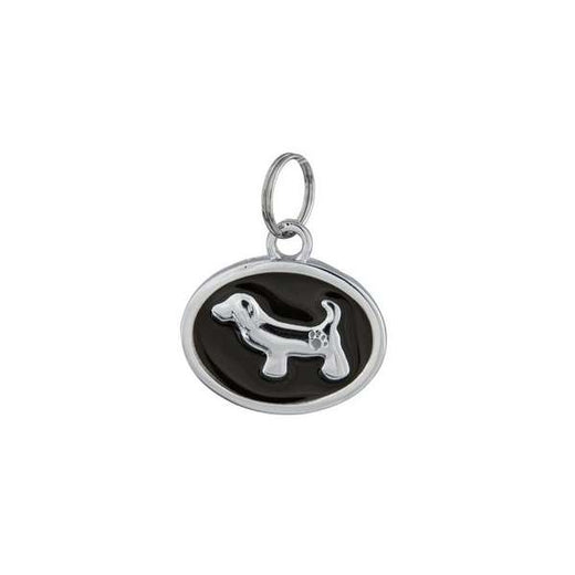 Schmuck-Adressanhänger – Hund oval