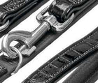 Büffelleder-Leine für Hunde – BUFFALO KROKO Schwarz, 18 mm, 100 cm – Bild 2