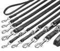 Büffelleder-Leine für Hunde BUFFALO KROKO Schwarz, 18 mm, 100 cm | Karlie