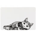 Napfunterlage Mandala Katze, 44 × 28 cm | Trixie