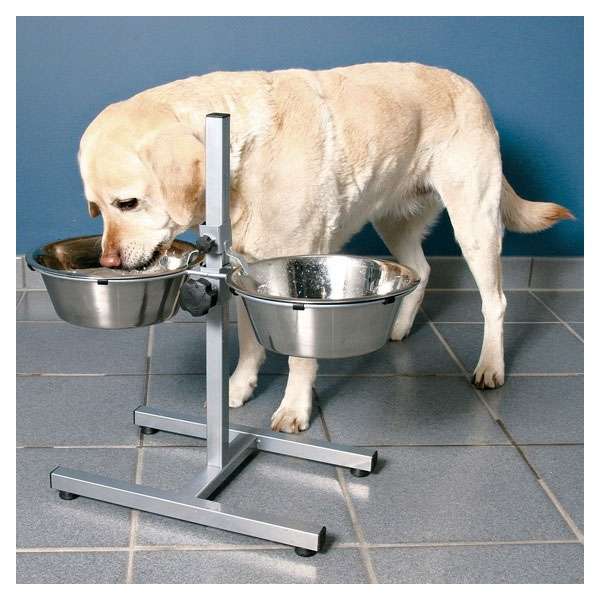 Napfständer für Hunde – Hundebar mit Edelstahlnäpfen – Bild 5