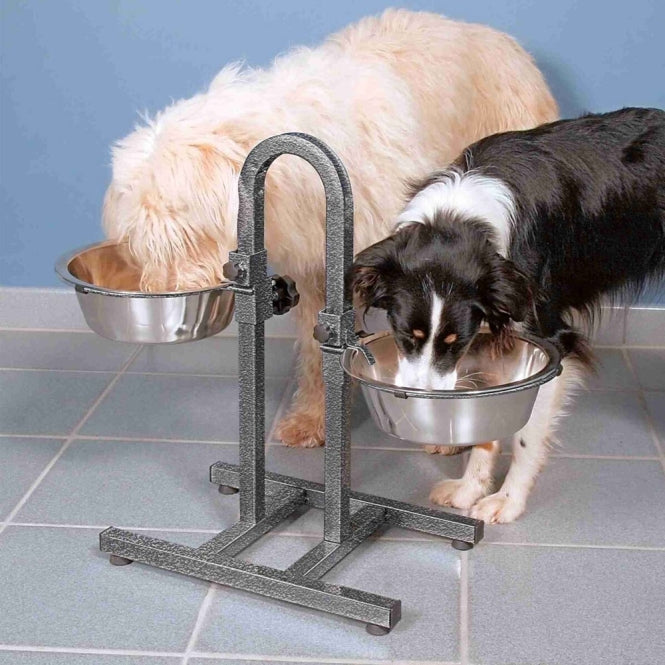 Napfständer für Hunde – separat höhenverstellbare Hundebar – Bild 2