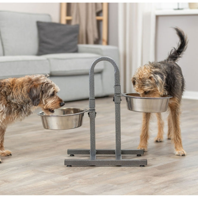 Napfständer für Hunde – separat höhenverstellbare Hundebar – Bild 4