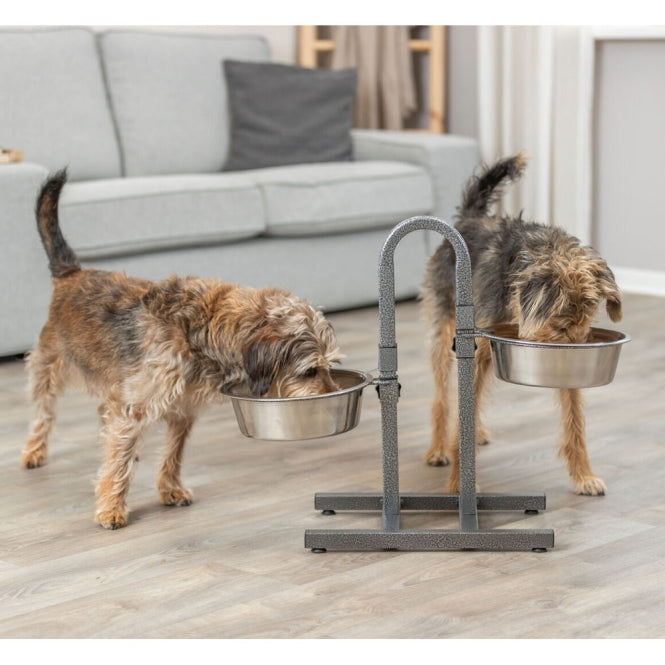 Napfständer für Hunde – separat höhenverstellbare Hundebar – Bild 5