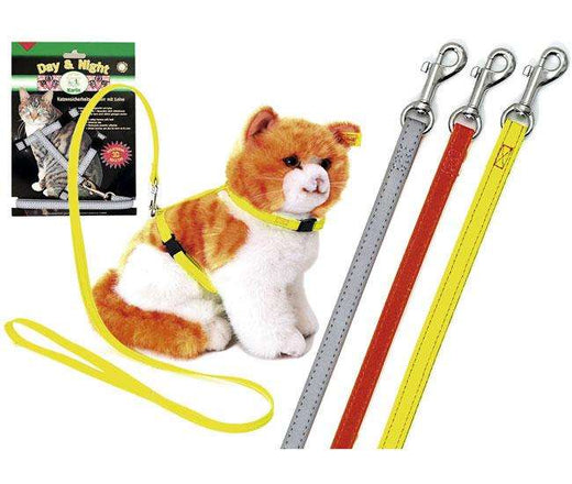 Katzengeschirr – und Leine REFLEX, Silber
