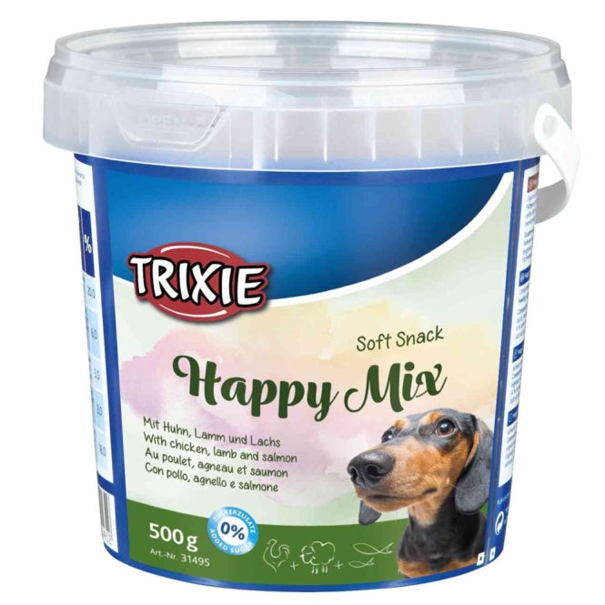 Hundeleckerli – Soft Happy Mix 500g Eimer – Bild 2