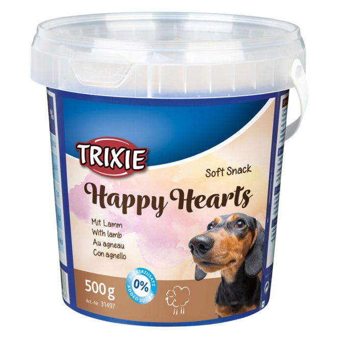Hundeleckerli – Soft Happy Hearts 500g Eimer – Bild 2