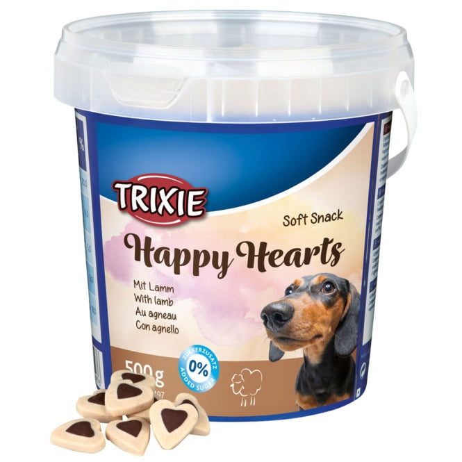 Hundeleckerli Soft Happy Hearts 500g Eimer | Trixie