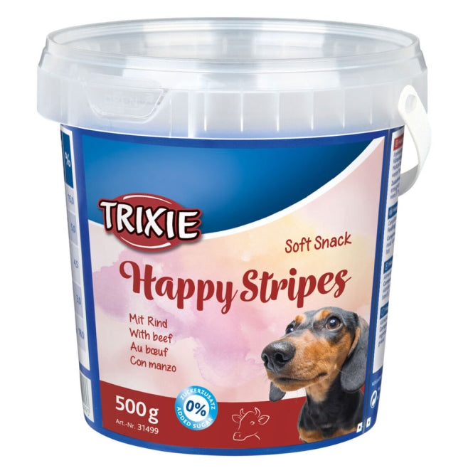 Hundeleckerli – Soft Happy Stripes 500g Eimer – Bild 2