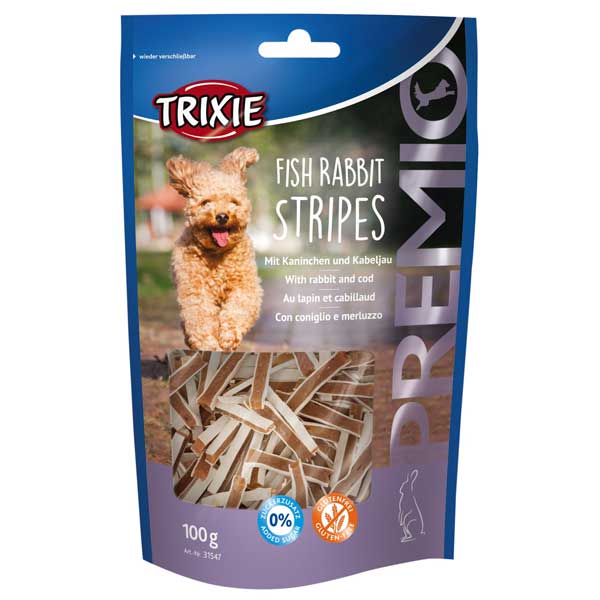Hundeleckerli PREMIO Fish Rabbit Stripes, 100 g | Trixie
