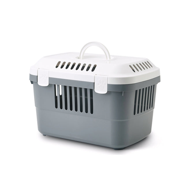 Katzentransportbox – Discovery 1, weiß/grau