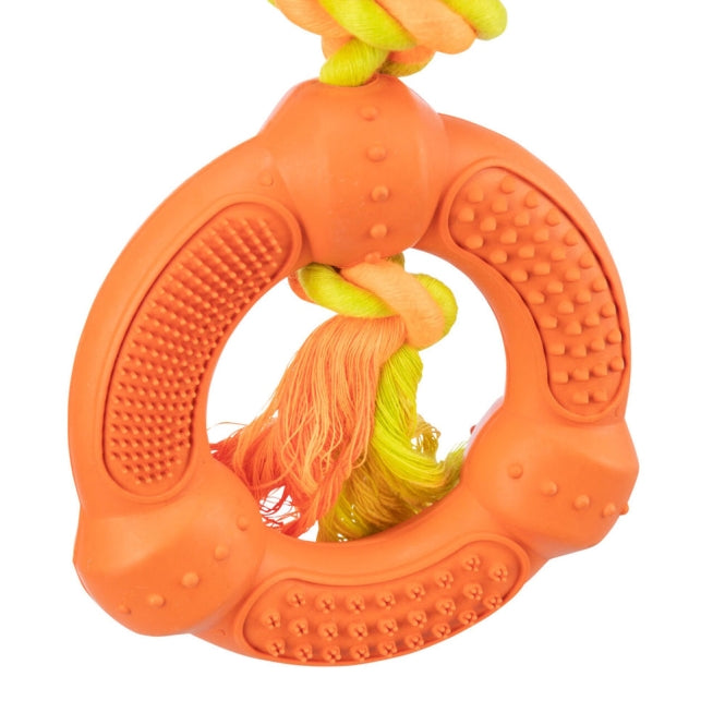 Spieltau für Hunde – mit Naturgummi-Ring – Bild 2