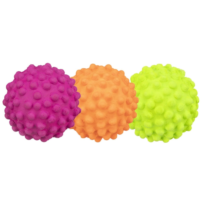 Neon-Igelball für Hunde – aus Moosgummi, 7cm