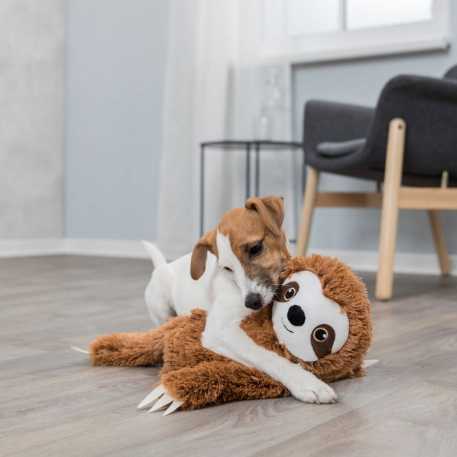 Plüschspielzeug für Hunde – Faultier aus Plüsch mit Stimme – Bild 3