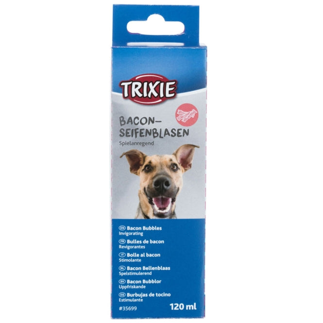 Beschäftigungsspielzeug für Hunde – Bacon-Seifenblasen, 120 ml