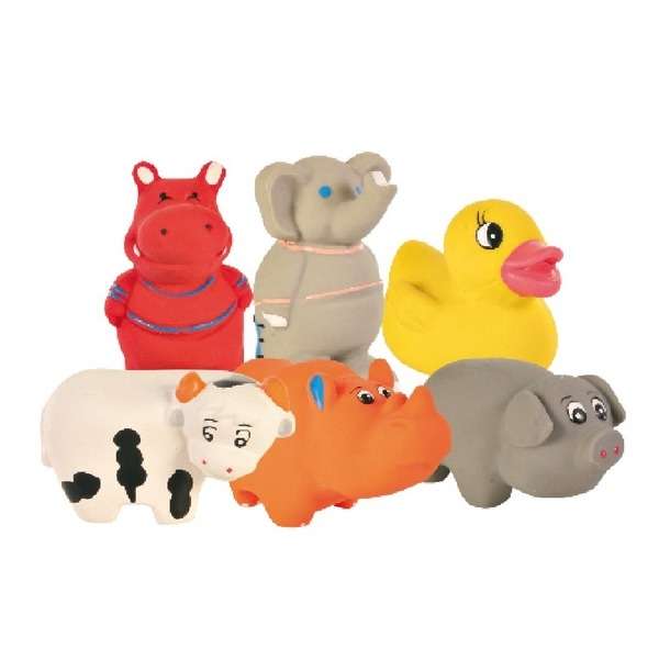 Quietschspielzeug für Hunde – Baby Zoo Latex-Tier, ca. 9 cm