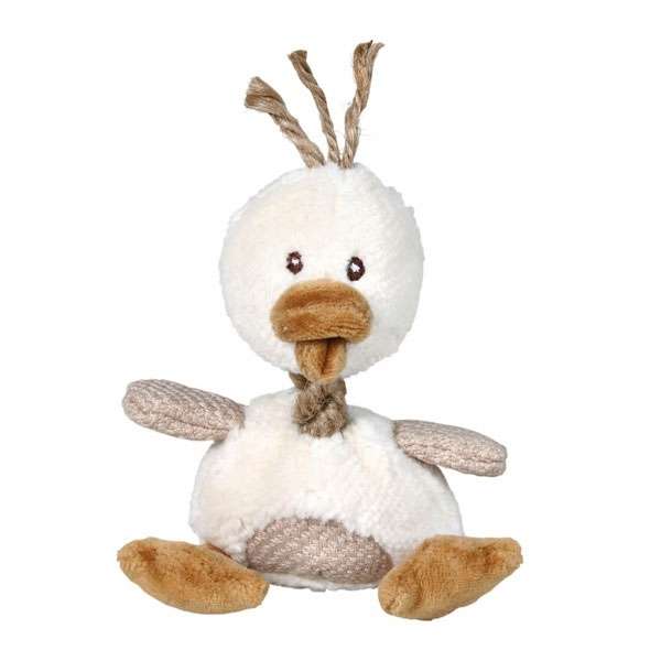 Plüschspielzeug für Hunde – Ente aus Plüsch und Stoff, 15 cm