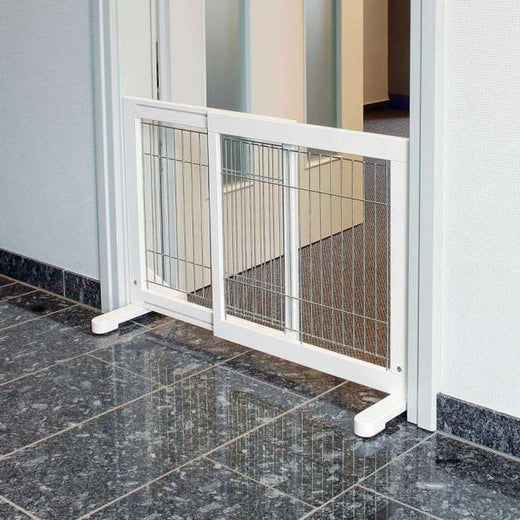 Hunde-Absperrgitter – aus Holz, ausziehbar
