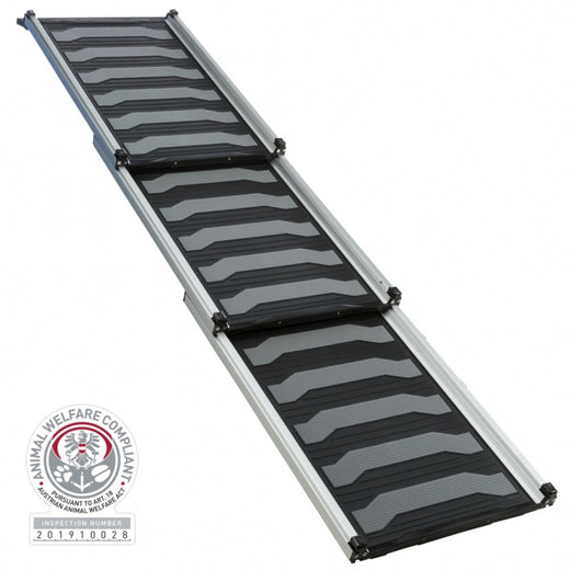Teleskop-Rampe für Hunde – 3-fach Aluminium/TPR
