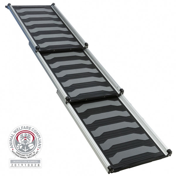 Teleskop-Rampe für Hunde – 3-fach Aluminium/TPR
