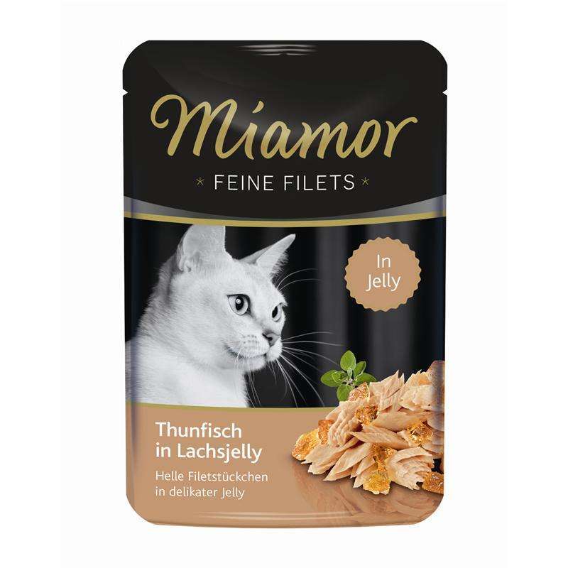 Katzennassfutter Miamor Feine Filets PB Thunfisch in Lachsjelly 100g, 24er Pack – Finnern Miamor