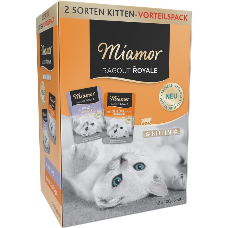 Miamor Katzennassfutter MP Ragout Royale Kitten Jelly 12x100g, 4er Pack
