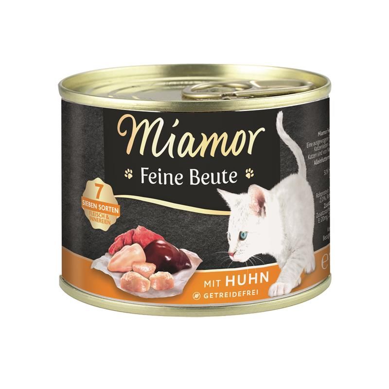 Katzennassfutter Dose Feine Beute Huhn, 12er Pack – Miamor
