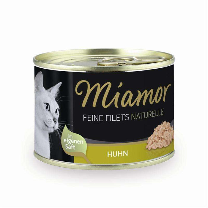 Katzennassfutter Feine Filets Naturelle Huhn 156g Dose, 12er Pack – Miamor