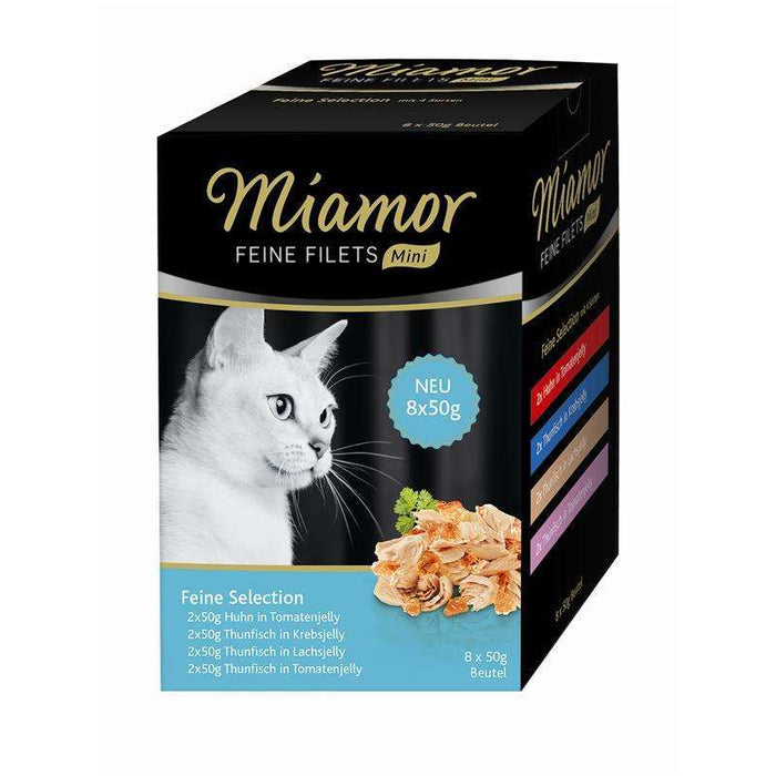 Multibox für Katzen Feine Filets Mini Feine Selection 8x50g, 4er Pack – Miamor