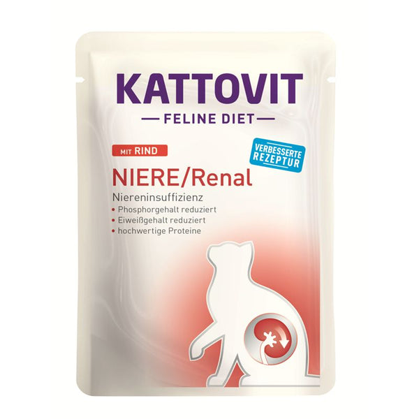 Katzennassfutter PB Feline Diet Niere/Renal Rind 85g, 24er Pack – Kattovit