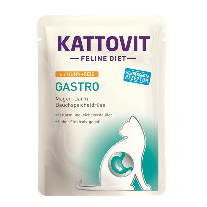Katzennassfutter PB Gastro Huhn & Reis 85g, 24er Pack – Kattovit