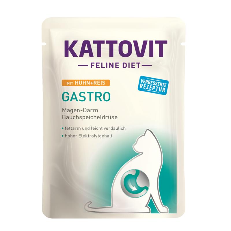 Katzennassfutter PB Gastro Huhn & Reis 85g, 24er Pack – Kattovit