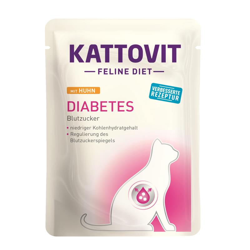 Katzennassfutter PB Feline Diet Diabetes Huhn 85g, 24er Pack – Kattovit