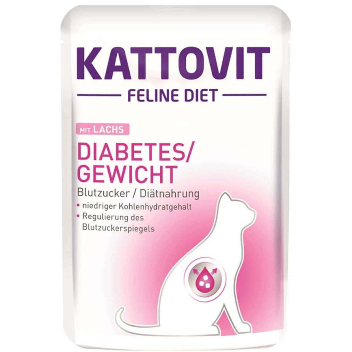 Katzennassfutter PB Feline Diet Diabetes Lachs 85g, 24er Pack – Kattovit