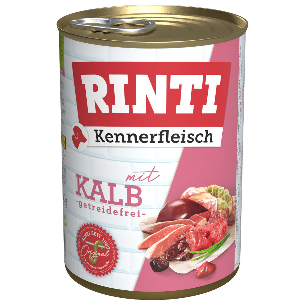 Hundenassfutter Rinti Kennerfleisch Kalb – Finnern