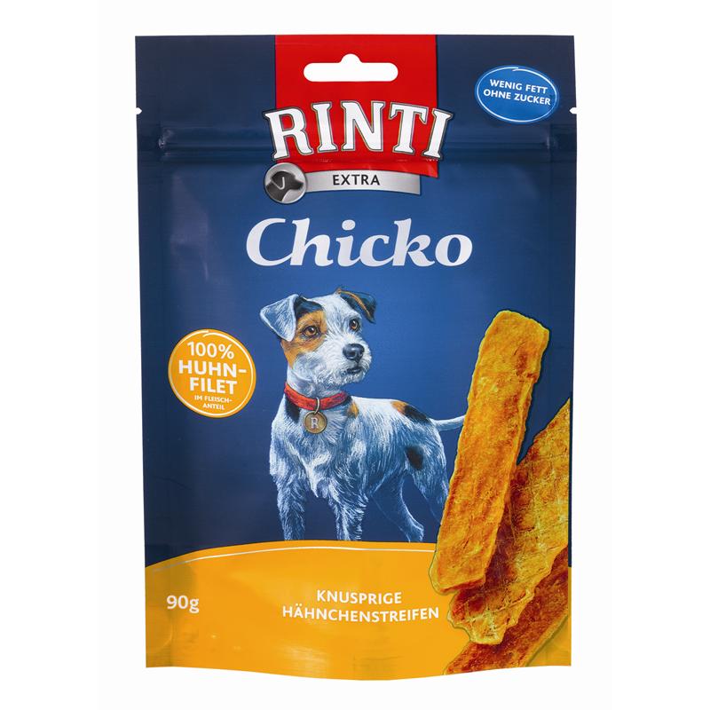 Hähnchenstreifen für Hunde Rinti Chicko Knusprige – Finnern Snacks