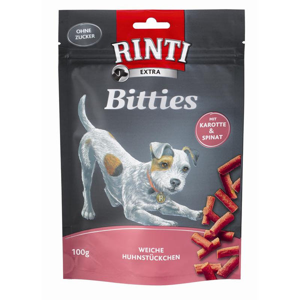 Hundeleckerli Bitties Karotte & Spinat 100g – Rinti
