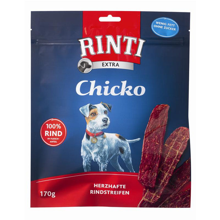 Rindstreifen für Hunde Rinti Chicko 170g – Finnern Snacks