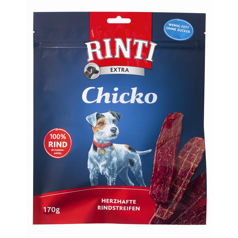 Rindstreifen für Hunde Rinti Chicko 170g – Finnern Snacks